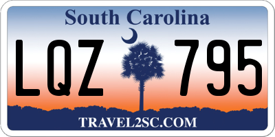 SC license plate LQZ795
