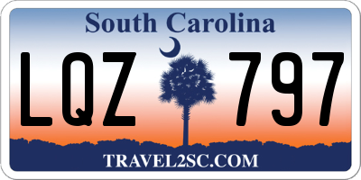 SC license plate LQZ797
