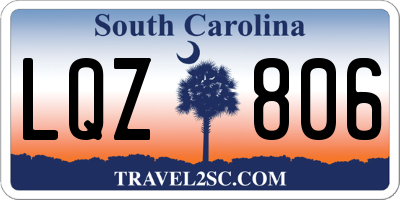 SC license plate LQZ806