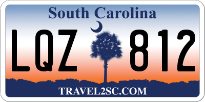 SC license plate LQZ812
