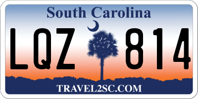 SC license plate LQZ814