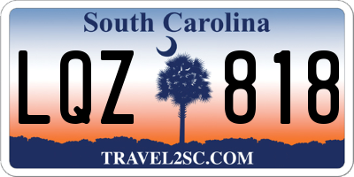 SC license plate LQZ818