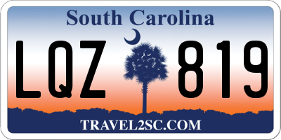 SC license plate LQZ819