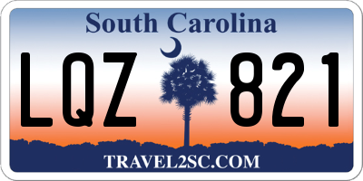 SC license plate LQZ821
