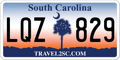 SC license plate LQZ829