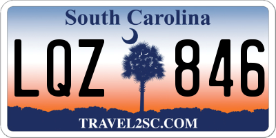 SC license plate LQZ846