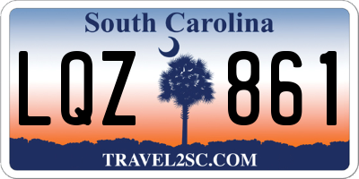 SC license plate LQZ861