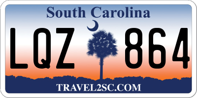 SC license plate LQZ864