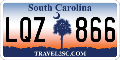 SC license plate LQZ866