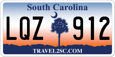 SC license plate LQZ912