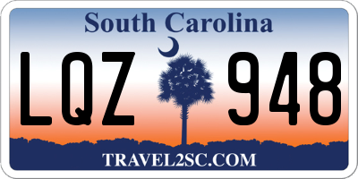 SC license plate LQZ948