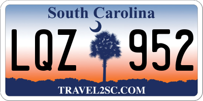 SC license plate LQZ952