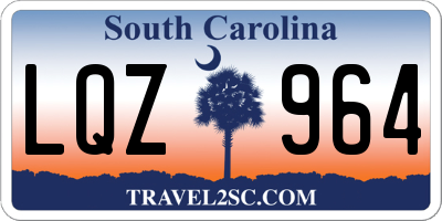 SC license plate LQZ964
