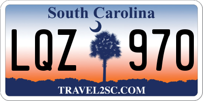SC license plate LQZ970