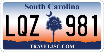 SC license plate LQZ981