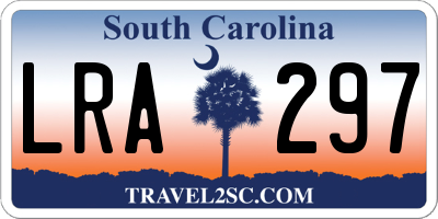 SC license plate LRA297