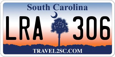 SC license plate LRA306