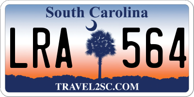 SC license plate LRA564