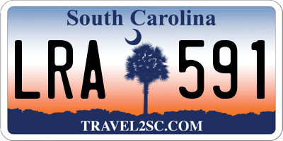 SC license plate LRA591