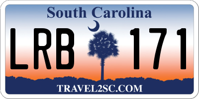 SC license plate LRB171