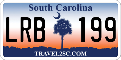 SC license plate LRB199