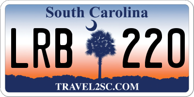 SC license plate LRB220