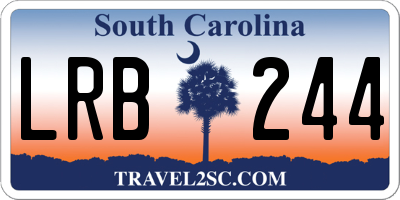 SC license plate LRB244