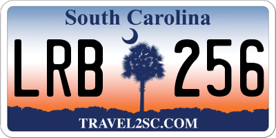 SC license plate LRB256