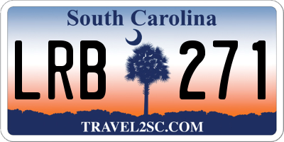 SC license plate LRB271