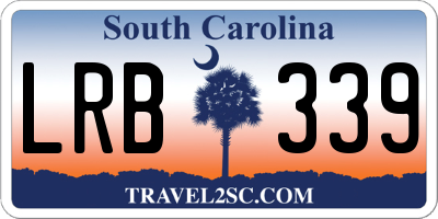 SC license plate LRB339