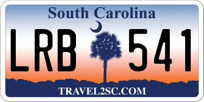 SC license plate LRB541