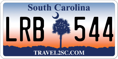 SC license plate LRB544