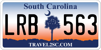 SC license plate LRB563