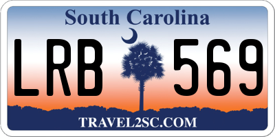 SC license plate LRB569