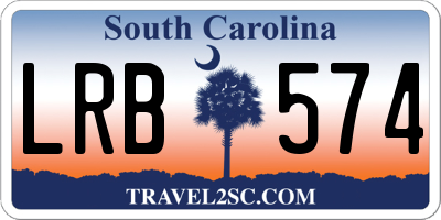 SC license plate LRB574