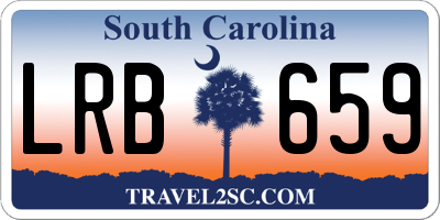 SC license plate LRB659