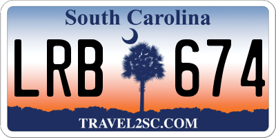 SC license plate LRB674