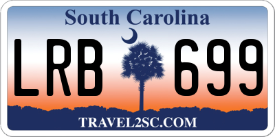 SC license plate LRB699