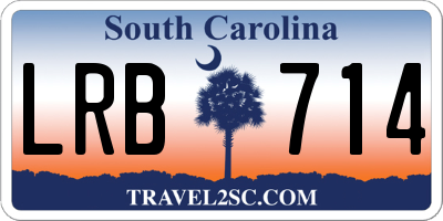 SC license plate LRB714