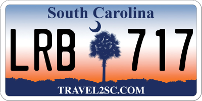 SC license plate LRB717