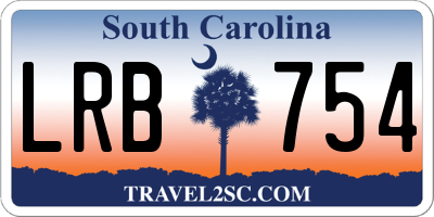 SC license plate LRB754