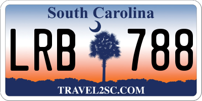 SC license plate LRB788