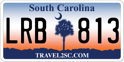 SC license plate LRB813