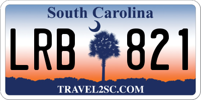 SC license plate LRB821