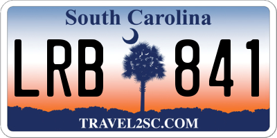 SC license plate LRB841