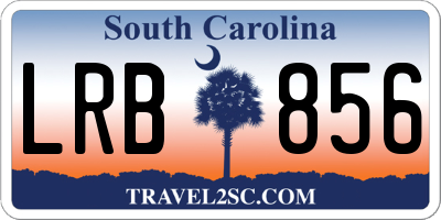 SC license plate LRB856