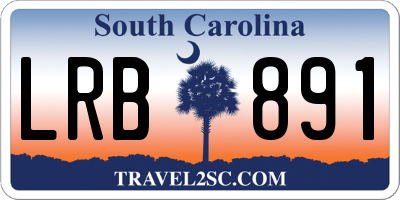 SC license plate LRB891