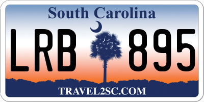 SC license plate LRB895