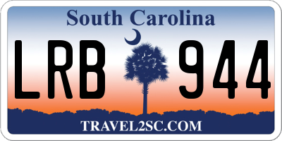 SC license plate LRB944