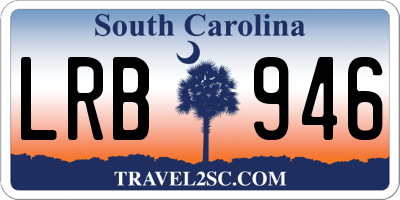 SC license plate LRB946